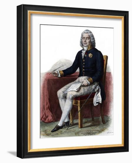 Portrait of Charles Maurice de Talleyrand Perigord, 1st Prince de Benevent, French diplomat-French School-Framed Giclee Print