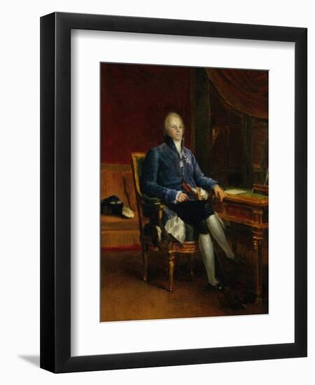 Portrait of Charles Maurice De Talleyrand Perigord, Prince of Benevent, 1808-Francois Gerard-Framed Art Print