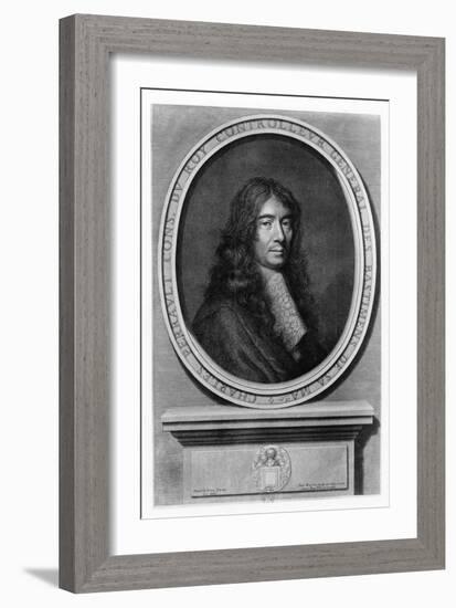 Portrait of Charles Perrault-Etienne Baudet-Framed Giclee Print