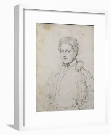 Portrait of Charles Robert Cockerell, 1817-Jean Auguste Dominique Ingres-Framed Giclee Print