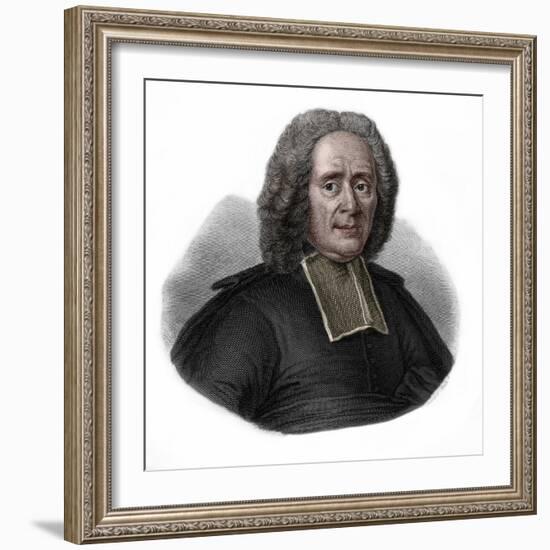 Portrait of Charles Rollin (1661-1741) French historian and educator-French School-Framed Giclee Print