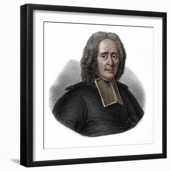 Portrait of Charles Rollin (1661-1741) French historian and educator-French School-Framed Giclee Print