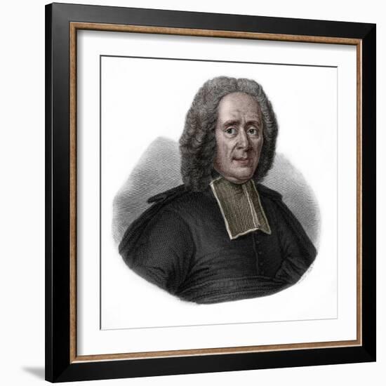 Portrait of Charles Rollin (1661-1741) French historian and educator-French School-Framed Giclee Print