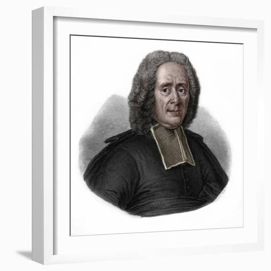 Portrait of Charles Rollin (1661-1741) French historian and educator-French School-Framed Giclee Print