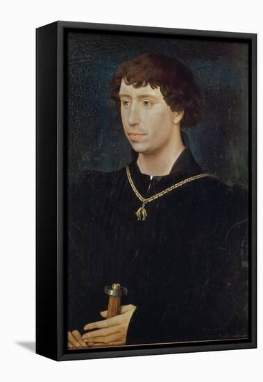 Portrait of Charles the Bold-Rogier van der Weyden-Framed Premier Image Canvas