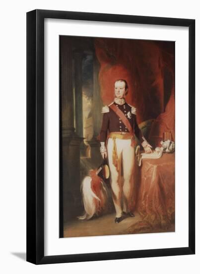 Portrait of Charles Theophilus, 1st Baron Metcalfe, C.1835-null-Framed Giclee Print