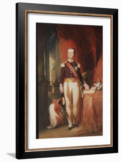 Portrait of Charles Theophilus, 1st Baron Metcalfe, C.1835-null-Framed Giclee Print