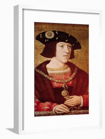 Portrait of Charles V (1500-1558)-Bernard van Orley-Framed Giclee Print