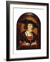 Portrait of Charles V of Spain (1500-155), C. 1520-null-Framed Giclee Print