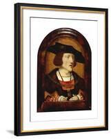 Portrait of Charles V of Spain (1500-155), C. 1520-null-Framed Giclee Print