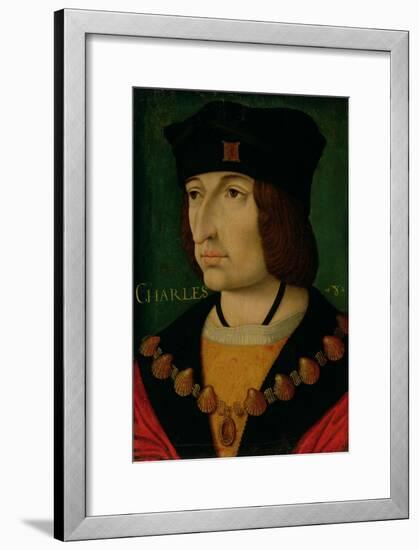 Portrait of Charles VIII King of France-Jean Bourdichon-Framed Giclee Print