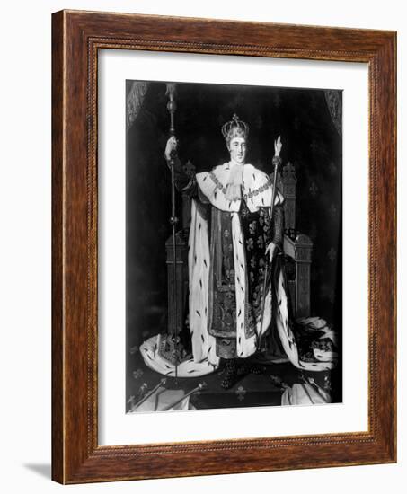 Portrait of Charles X in Coronation Robe-Bettmann-Framed Photographic Print