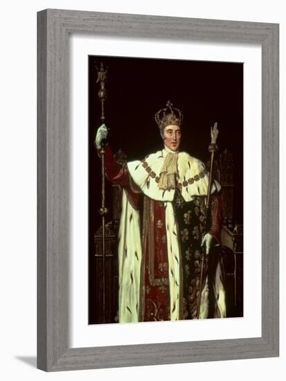 Portrait of Charles X of France, 1829-Jean-Auguste-Dominique Ingres-Framed Giclee Print