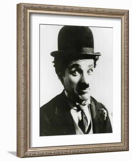 Portrait of Charlie Chaplin-null-Framed Photographic Print