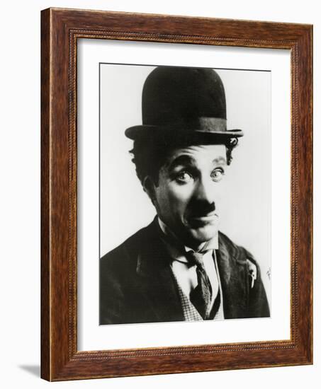 Portrait of Charlie Chaplin-null-Framed Photographic Print