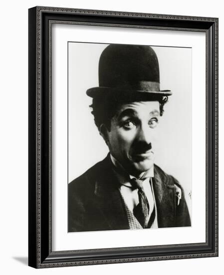 Portrait of Charlie Chaplin-null-Framed Photographic Print