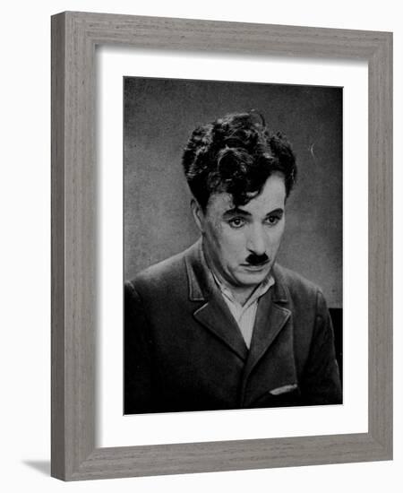 Portrait of Charlie Chaplin-null-Framed Photographic Print