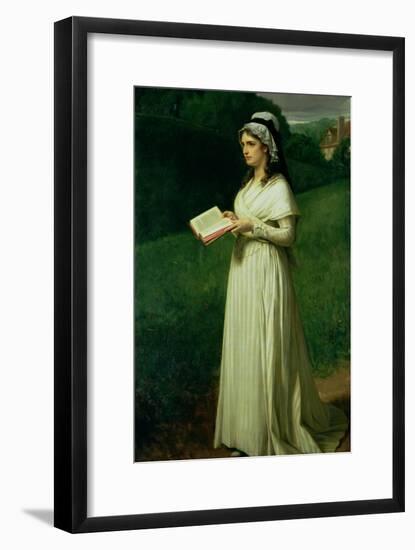 Portrait of Charlotte Corday (1768-93)-Joseph-Nicolas Robert-Fleury-Framed Giclee Print