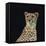 Portrait of Cheetah Sitting, Vector Illustration-Jan Fidler-Framed Premier Image Canvas