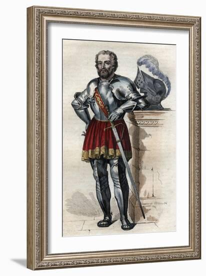 Portrait of Chevalier de Bayard (1475-1524), French soldier-French School-Framed Giclee Print