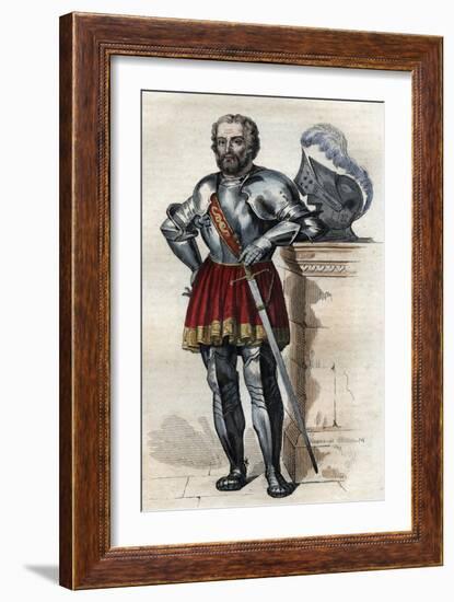 Portrait of Chevalier de Bayard (1475-1524), French soldier-French School-Framed Giclee Print