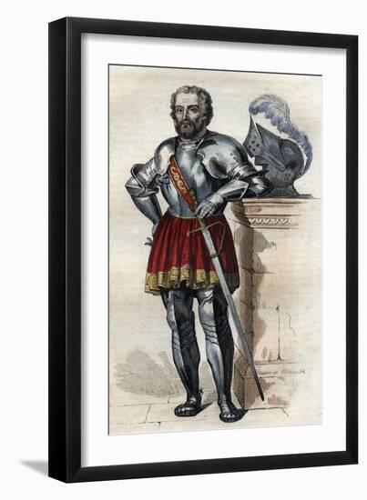 Portrait of Chevalier de Bayard (1475-1524), French soldier-French School-Framed Giclee Print