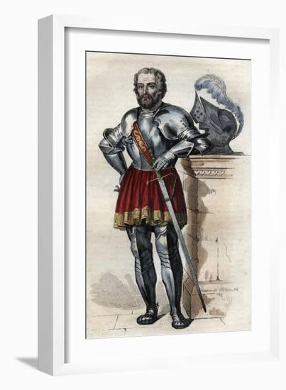 Portrait of Chevalier de Bayard (1475-1524), French soldier-French School-Framed Giclee Print