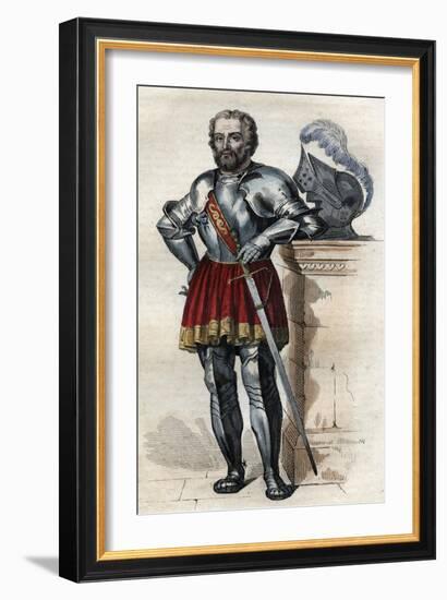 Portrait of Chevalier de Bayard (1475-1524), French soldier-French School-Framed Giclee Print