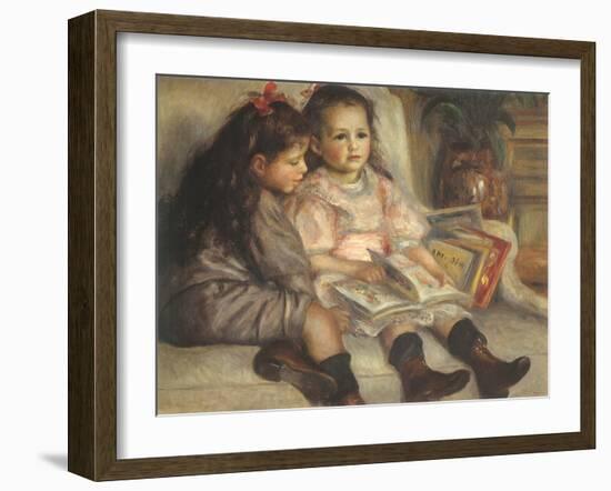 Portrait of Children, 1895-Pierre-Auguste Renoir-Framed Giclee Print