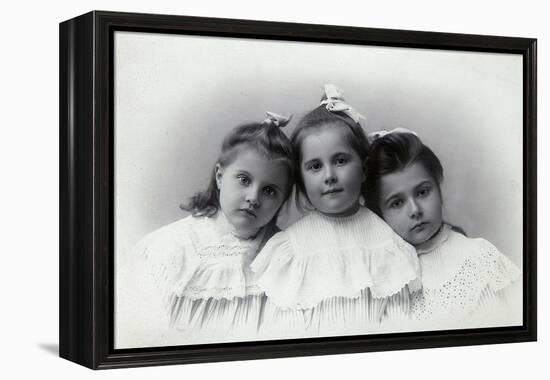 Portrait of Children, Baku, Azerbaijan, 1909-Julian Stanislavovich Zelinsky-Framed Premier Image Canvas