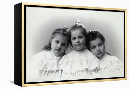 Portrait of Children, Baku, Azerbaijan, 1909-Julian Stanislavovich Zelinsky-Framed Premier Image Canvas