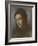 Portrait of Christina Rossetti, Head and Shoulders, Turned Three-Quarters to the Left, 1877-Dante Gabriel Rossetti-Framed Giclee Print