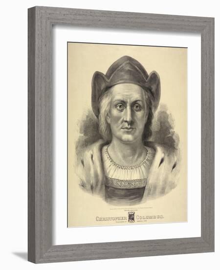 Portrait of Christopher Columbus-null-Framed Giclee Print