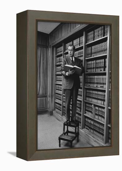 Portrait of Circuit Federal Judge Clement Haynsworth in His Home Office, Greenville, SC, 1969-Alfred Eisenstaedt-Framed Premier Image Canvas