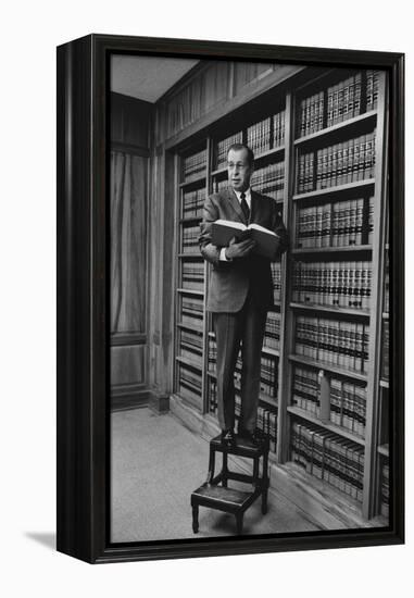 Portrait of Circuit Federal Judge Clement Haynsworth in His Home Office, Greenville, SC, 1969-Alfred Eisenstaedt-Framed Premier Image Canvas