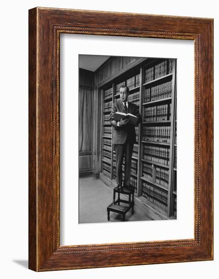 Portrait of Circuit Federal Judge Clement Haynsworth in His Home Office, Greenville, SC, 1969-Alfred Eisenstaedt-Framed Photographic Print