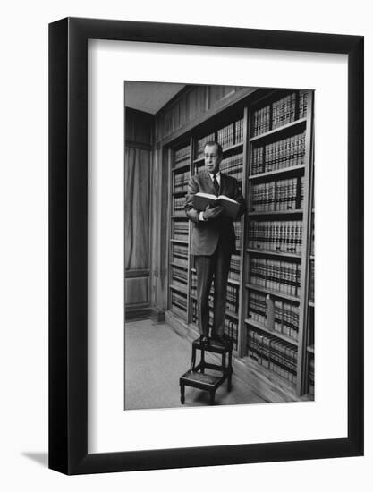 Portrait of Circuit Federal Judge Clement Haynsworth in His Home Office, Greenville, SC, 1969-Alfred Eisenstaedt-Framed Photographic Print