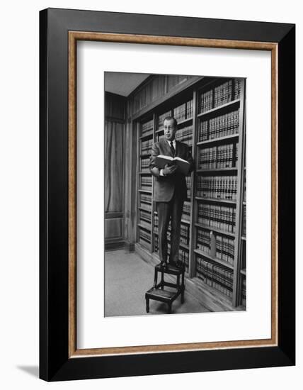 Portrait of Circuit Federal Judge Clement Haynsworth in His Home Office, Greenville, SC, 1969-Alfred Eisenstaedt-Framed Photographic Print