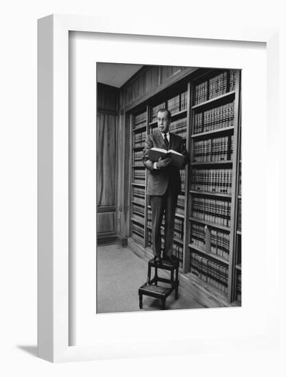 Portrait of Circuit Federal Judge Clement Haynsworth in His Home Office, Greenville, SC, 1969-Alfred Eisenstaedt-Framed Photographic Print