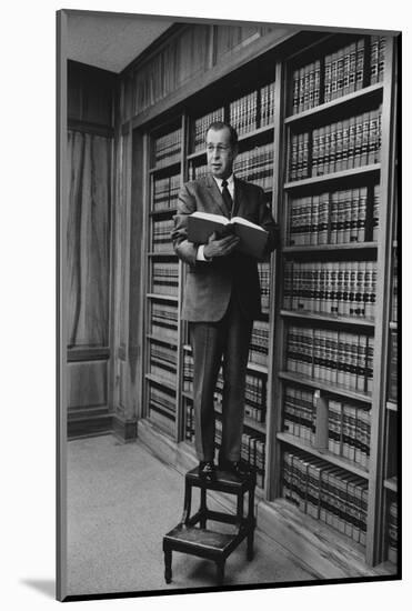 Portrait of Circuit Federal Judge Clement Haynsworth in His Home Office, Greenville, SC, 1969-Alfred Eisenstaedt-Mounted Photographic Print
