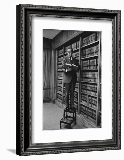 Portrait of Circuit Federal Judge Clement Haynsworth in His Home Office, Greenville, SC, 1969-Alfred Eisenstaedt-Framed Photographic Print