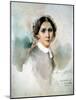 Portrait of Clara Schumann (1819-96) 1853-Joseph Bonaventure Laurens-Mounted Giclee Print