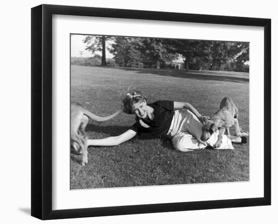 Portrait of Clare Boothe Luce, Fairfield, Connecticut, 1936-Alfred Eisenstaedt-Framed Photographic Print