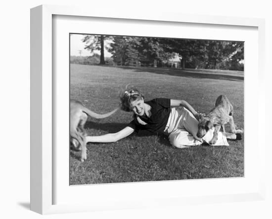 Portrait of Clare Boothe Luce, Fairfield, Connecticut, 1936-Alfred Eisenstaedt-Framed Photographic Print