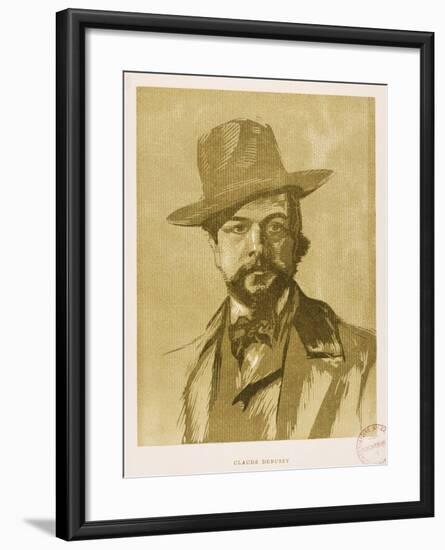 Portrait of Claude Debussy-null-Framed Giclee Print