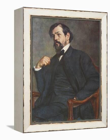Portrait of Claude Debussy-Jacques-emile Blanche-Framed Premier Image Canvas