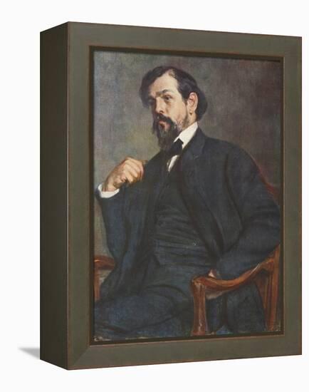 Portrait of Claude Debussy-Jacques-emile Blanche-Framed Premier Image Canvas