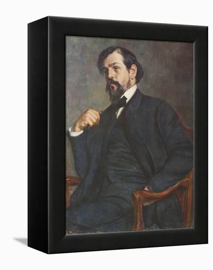 Portrait of Claude Debussy-Jacques-emile Blanche-Framed Premier Image Canvas