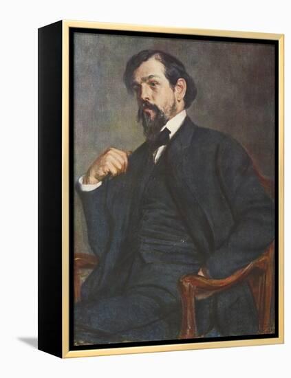 Portrait of Claude Debussy-Jacques-emile Blanche-Framed Premier Image Canvas