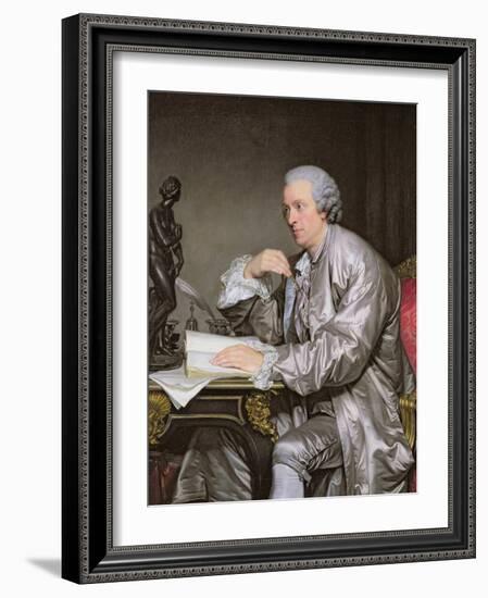 Portrait of Claude-Henri Watelet-Jean-Baptiste Greuze-Framed Giclee Print